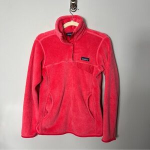 Patagonia Women’s Re-Tool Snap T Fleece Pullover Quarter Snap Pink CoAT XS *U